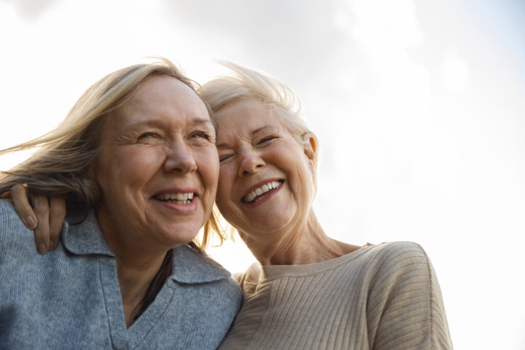 low-angle-smiley-women-nature
